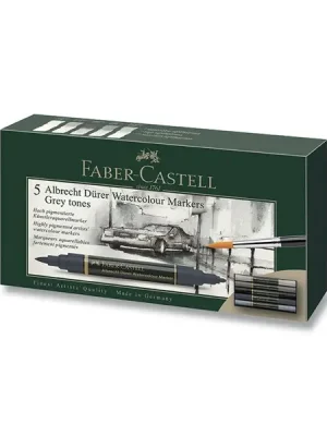 Akční Nabídka Faber-Castell Albrecht Dürer - akvarelové popisovače - 5 barev, Grey