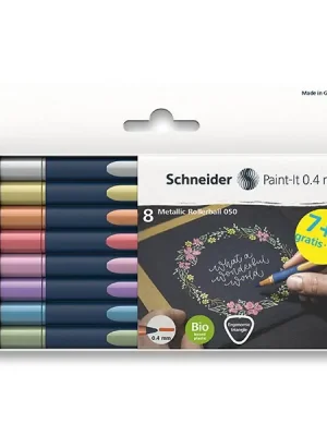 Značkový Schneider Paint-it 050 Metallic - roller - sada 8 ks