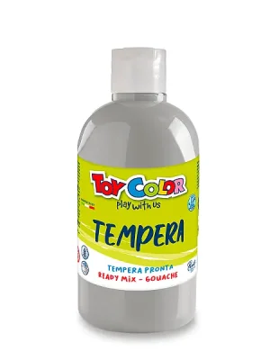 Značkový Toy Color Ready Tempera - temperová barva - 500 ml, metal stříbrná