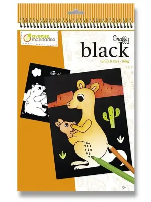 Avenue Mandarine Graffy Black - omalovánky - Zvířátka Nejlepší Cena