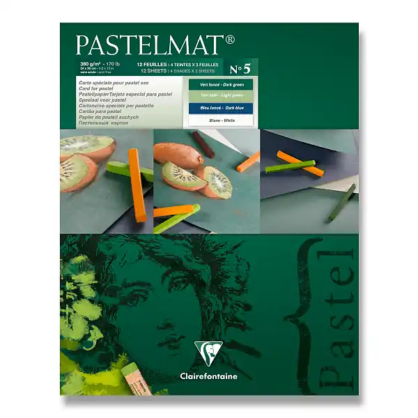 Finální Výprodej Clairefontaine Pastelmat No.5 - blok - 24 x 30 cm, 12 listů, 360 g