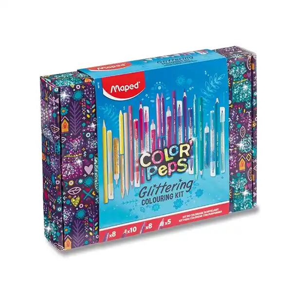 Bezpečná Platba Maped Glitter - výtvarný kufřík