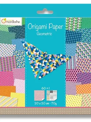 Avenue Mandarine Origami Geometrie - sada papírů - 60 listů Levný