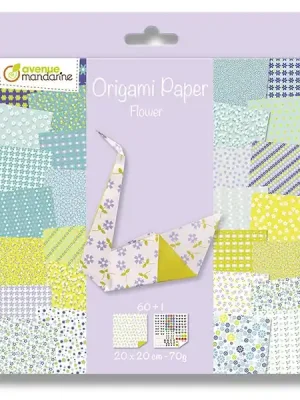 Značkový Avenue Mandarine Origami Kytky - sada papírů - 60 listů
