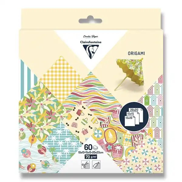 Jen Po Omezenou Doba Clairefontaine Origami Riviera - sada papírů - 60 listů
