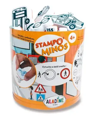 Akce Aladine Stampo Minos - razítka - 28 ks, Dopravní prostředky