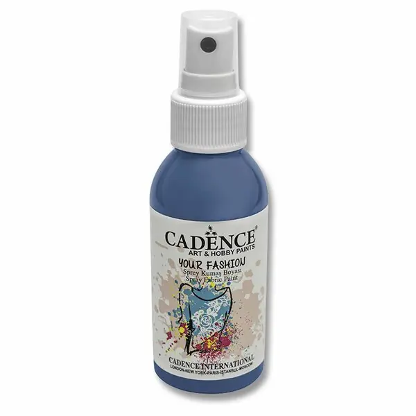Novinka Cadence Your Fashion - barvy na textil - 100 ml, tmavě tyrkysová