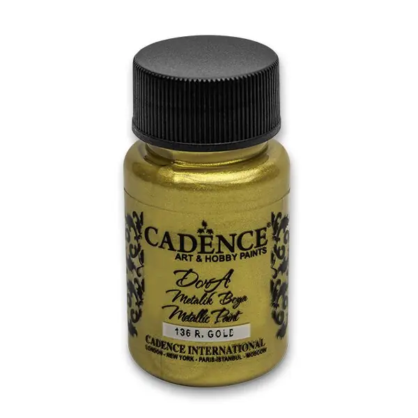 Cadence Dora Metallic - akrylové barvy - 50 ml, zlatá Cenová Bomba