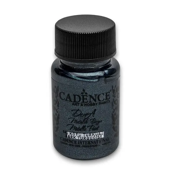 Cadence Dora Metallic - akrylové barvy - 50 ml, tmavě tyrkysová Ověřený