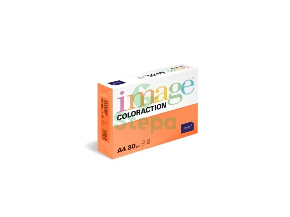 Papír barevný A4/500/80g Amsterdam - cihlově oranžová 29 Stepa Oblíbený