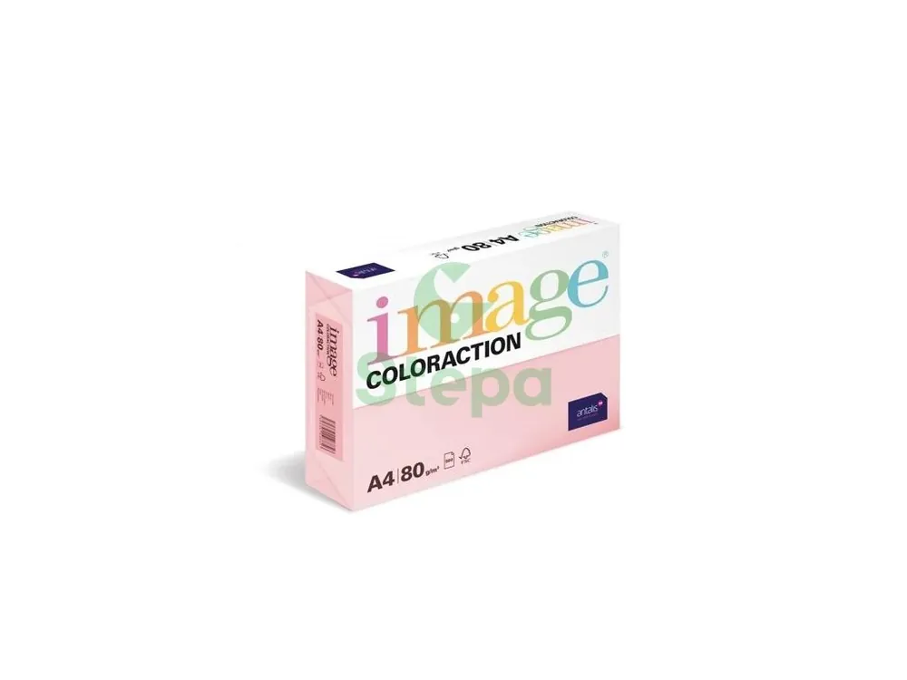 Papír barevný A4/500/80g Tropic - pastelově růžová 06 Stepa Originální