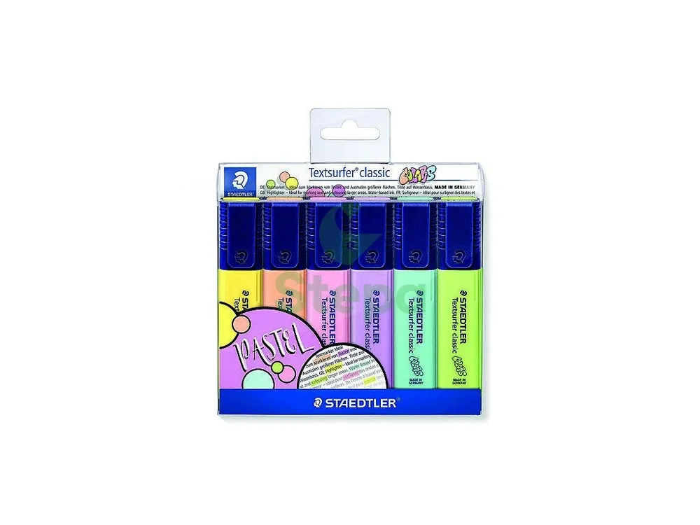 Zvýrazňovač STAEDTLER Classic Pastel sada/6 Stepa Top Prodej