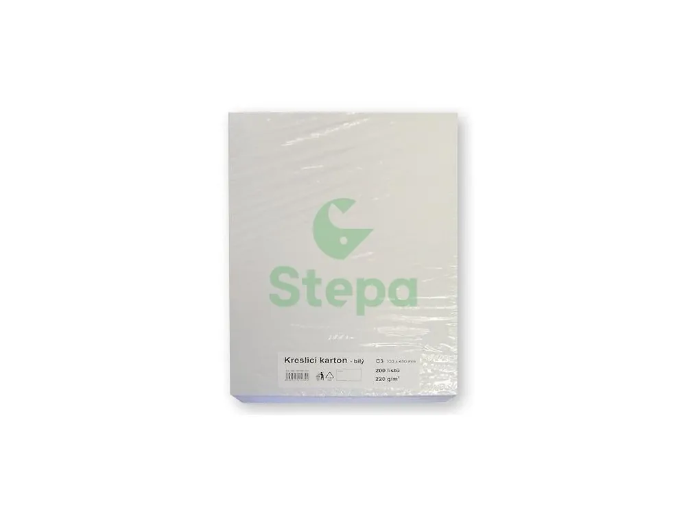 Kreslicí karton - bílý, C3, 220g (200 listů) Stepa Must-Have