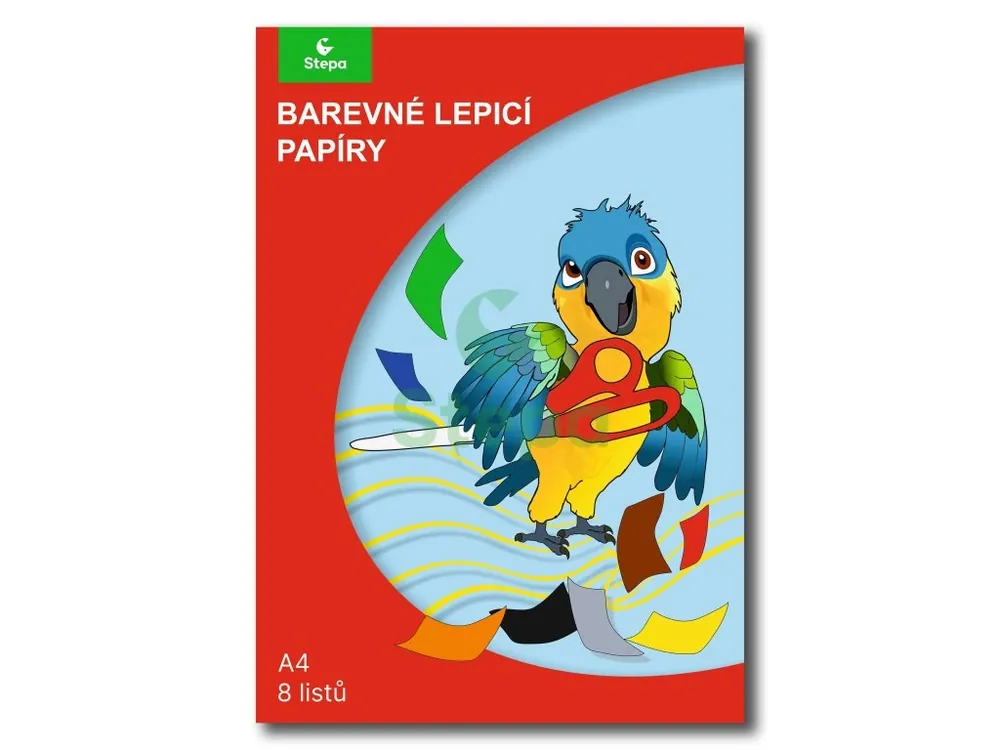 Odeslání Ihned Složka barevných lepicích papírů - A4 (8 listů) Stepa