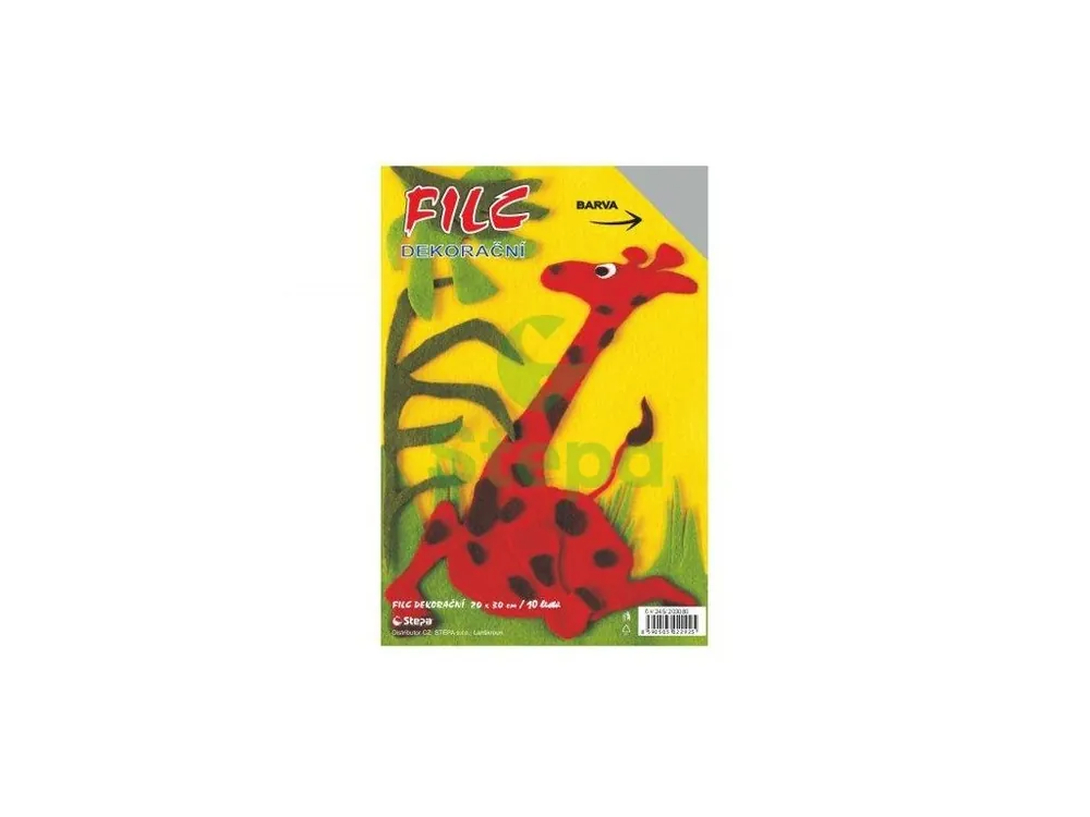 Kup Teď Dekorační filc - šedý, 20x30 cm (10 archů) Stepa