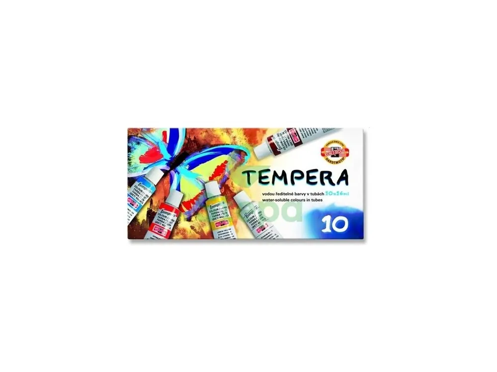 Temperové barvy 10 barev v tubě Stepa Sleva