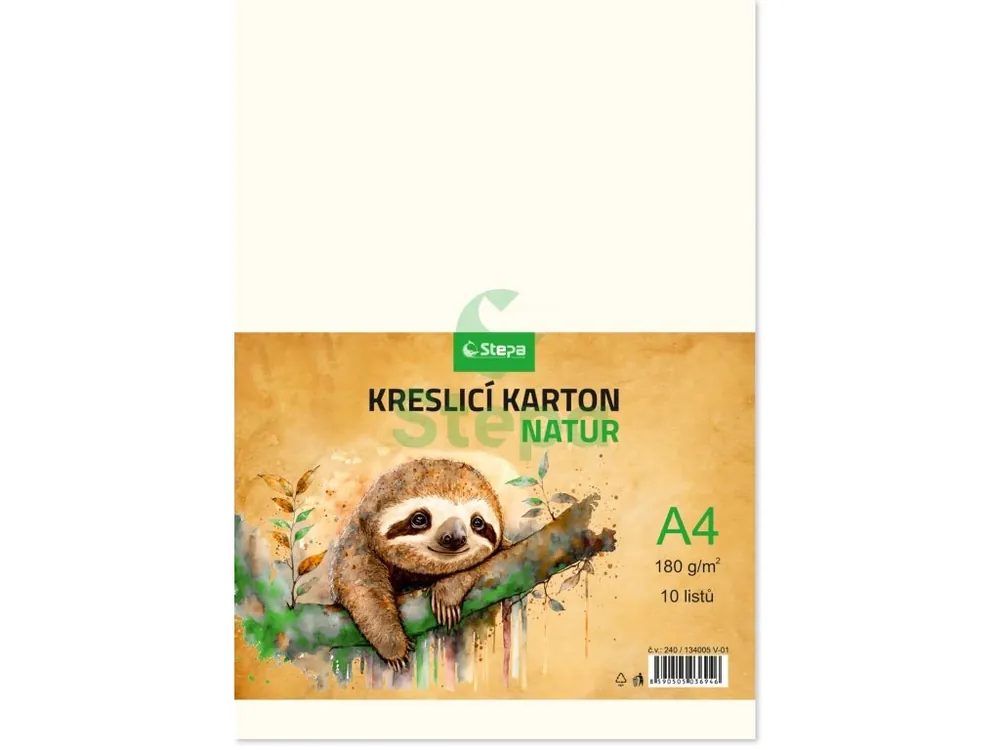 Kreslicí karton - natur, A4, 180g (10 listů) Stepa Výhodná Nabídka