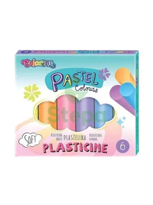Modelovací hmota / plastelína 6 barev pastel Stepa Must-Have