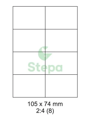 Top Prodej Etikety Laser. tisk 105x74/100 listů Stepa