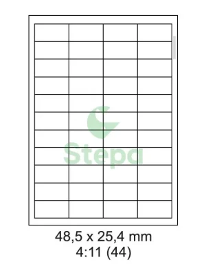 Expresní Doručení Etikety Laser. tisk 48,5x25,4 /100 listů Stepa