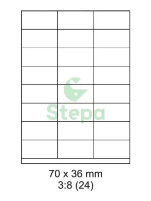 Etikety Laser. tisk 70x36/100 listů Stepa Cenově Výhodný