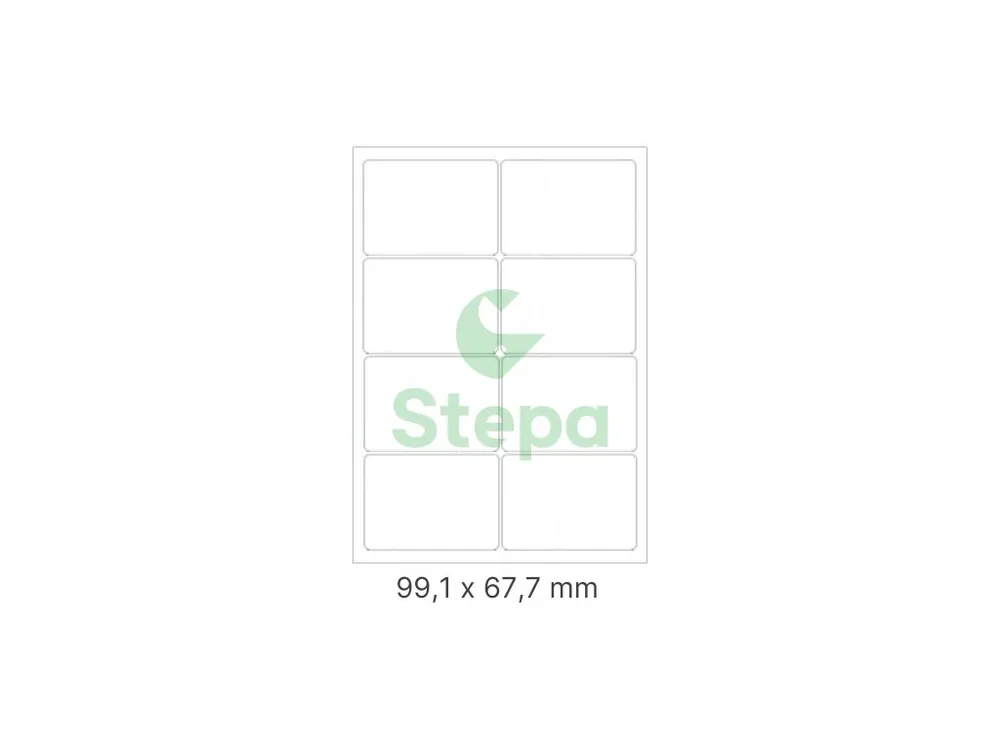 Etikety Laser. tisk 99,1x67,7/100listů UTILITY Stepa Originální