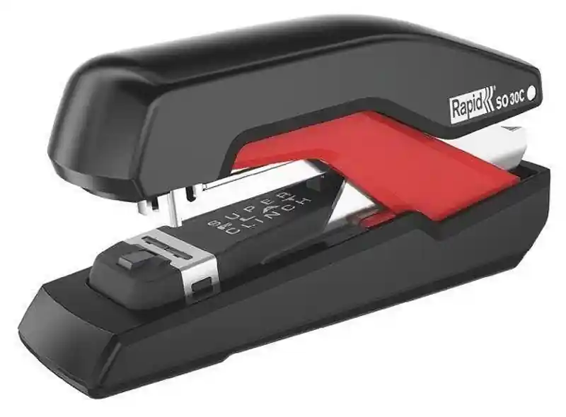 Must-Have Sešívačka Rapid Supreme Omnipress SO30c s plochým sešíváním červená/černá (Poprokan.cz)
