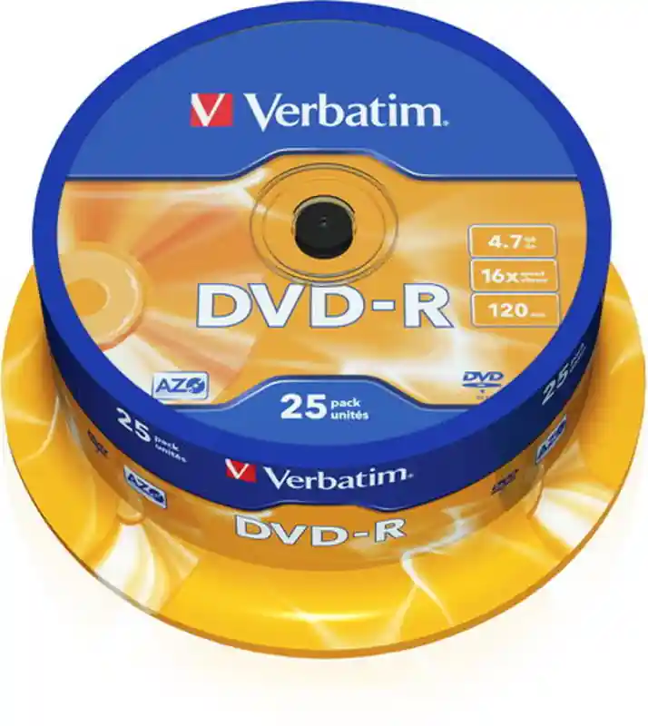 Verbatim DVD-R 4.7GB 16x 25ks (Poprokan.cz) Časově Omezené