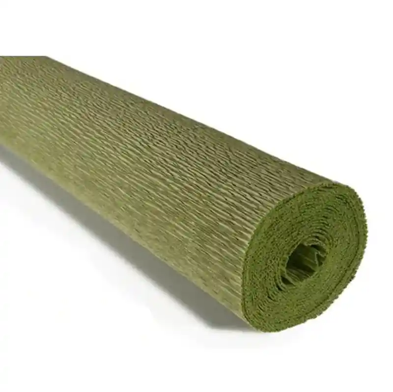Krepový papír 50x250cm olivově zelený (Poprokan.cz) Nízká Cena