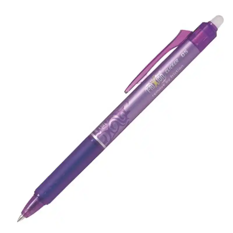 Gumovací roller Pilot FriXion Clicker 0.5 F fialový (Poprokan.cz) Novinka