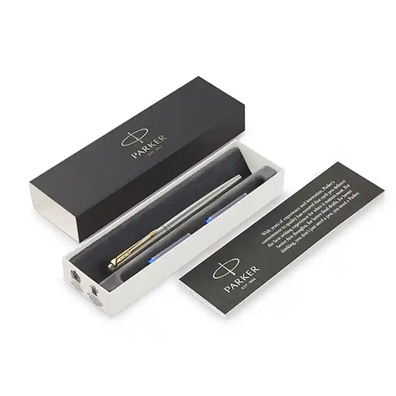 Cenová Bomba Plnicí pero Parker Jotter Stainless Steel GT hrot M (Poprokan.cz)