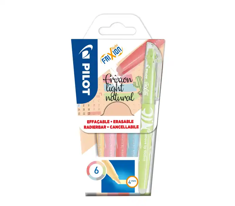 Gumovací zvýrazňovač Pilot Frixion Light Natural sada 6ks (Poprokan.cz) Ihned K Objednání