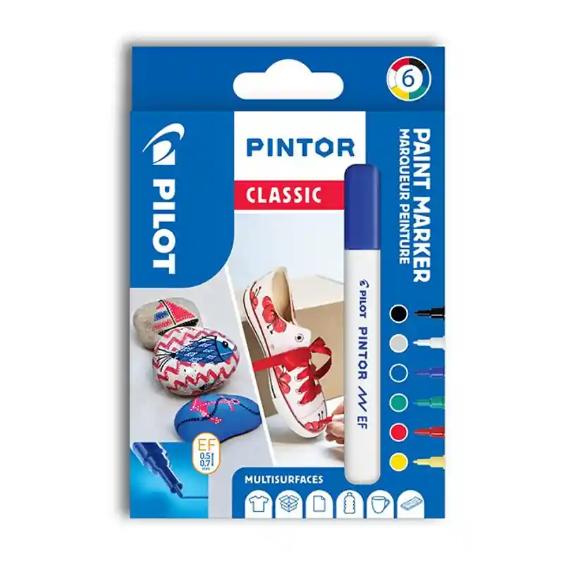 Akrylové popisovače Pilot Pintor EF classic 6ks (Poprokan.cz) Akční Cena