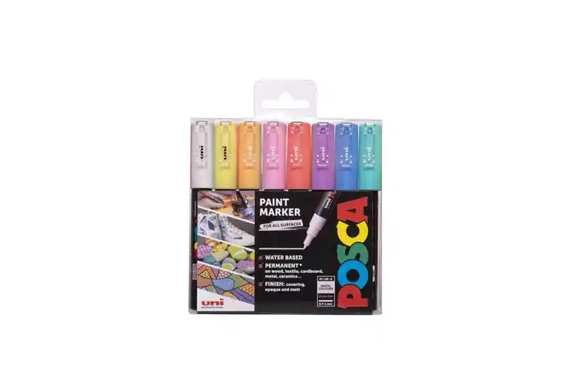 Sada popisovačů POSCA PC-1M pastelové barvy 8ks (Poprokan.cz) Nízká Cena
