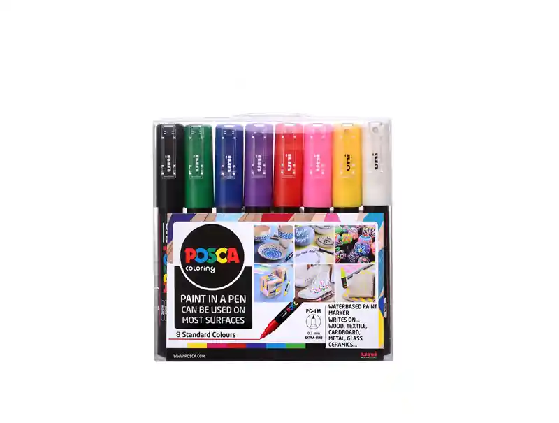 Sada popisovačů POSCA PC-1M základní barvy 8ks (Poprokan.cz) Top Prodej