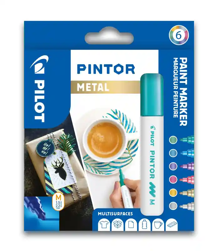 Akrylové popisovače Pilot Pintor M Metal 6ks (Poprokan.cz) Cenová Bomba