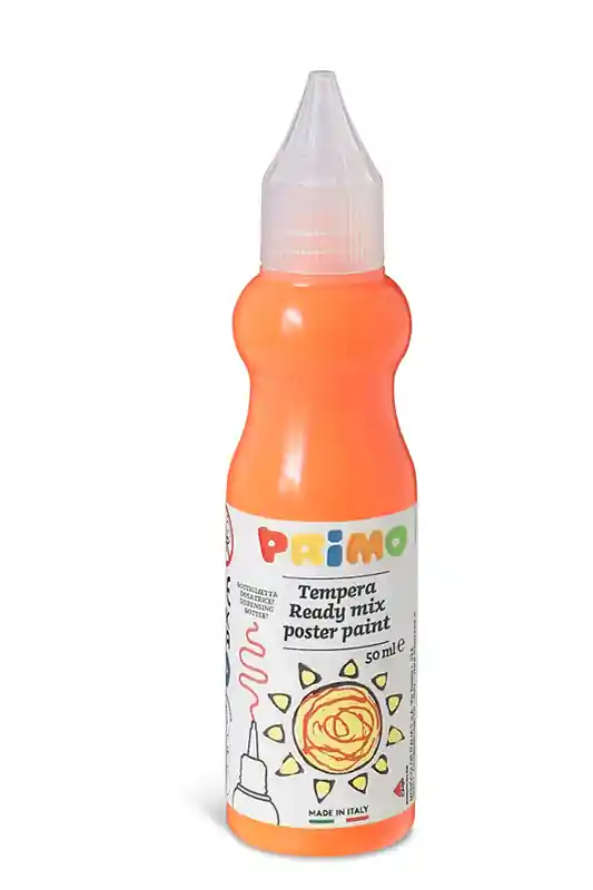Temperová barva 3D Primo 50ml s tenkým hrotem oranžová Fluo (Poprokan.cz) Výhodná Nabídka