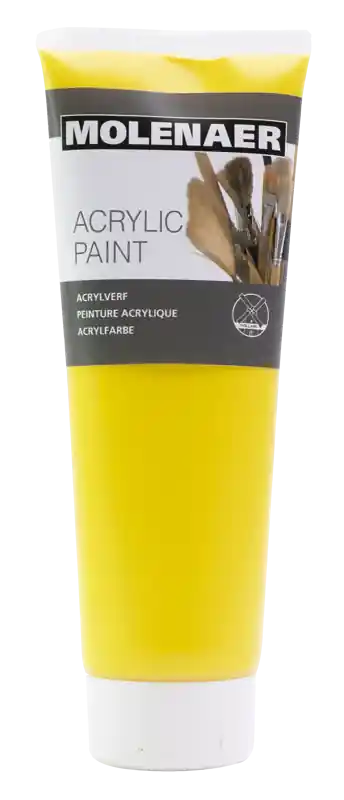 Super Cena Akrylová barva Molenaer 250ml žlutá (Poprokan.cz)