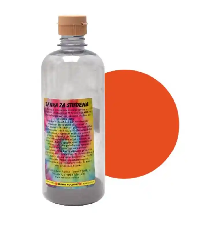 Ihned K Objednání Batika za studena Terno 30g v láhvi 500ml oranžová (Poprokan.cz)