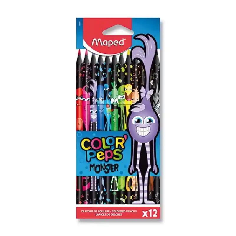 Trojhranné pastelky Maped Color‘Peps Monster 12ks (Poprokan.cz) Horká Nabídka
