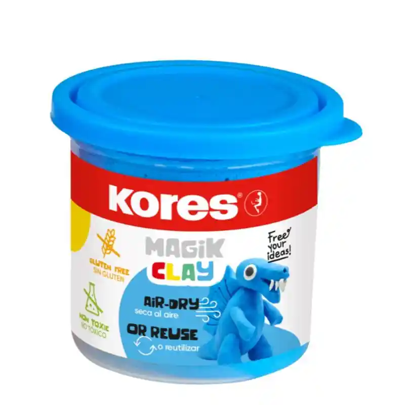 Modelovací hmota Kores Magik Clay 40g modrá (Poprokan.cz) Top Prodej