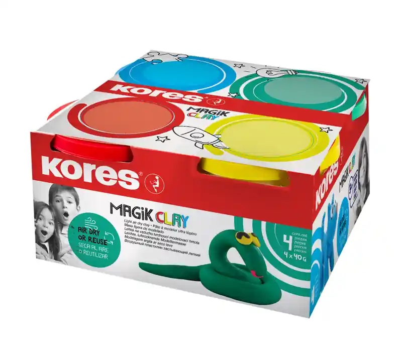 Časově Omezené Modelovací hmota Kores Magik Clay 4x40g (Poprokan.cz)