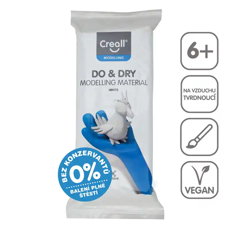 Samotvrdnoucí modelovací hmota Creall DO&DRY 1kg bílá (Poprokan.cz) Nízká Cena