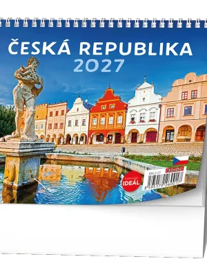 Vysoce Kvalitní Stolní kalendář 2027 Česká republika (Poprokan.cz)